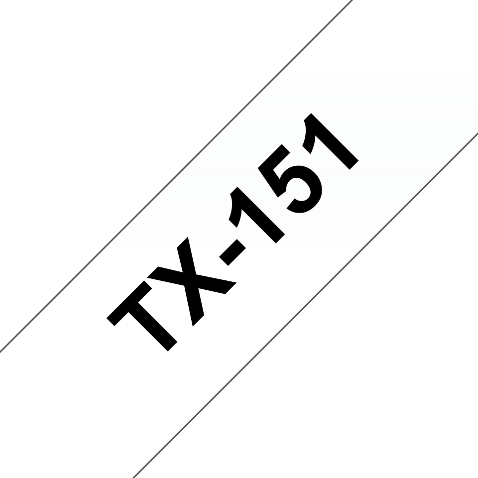 Tape 24mm Lami Black On Clear (tx151)