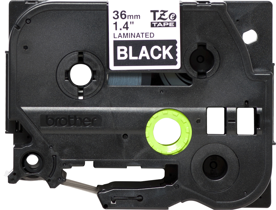 Tape 36mm Lami White On Black (tze-365)