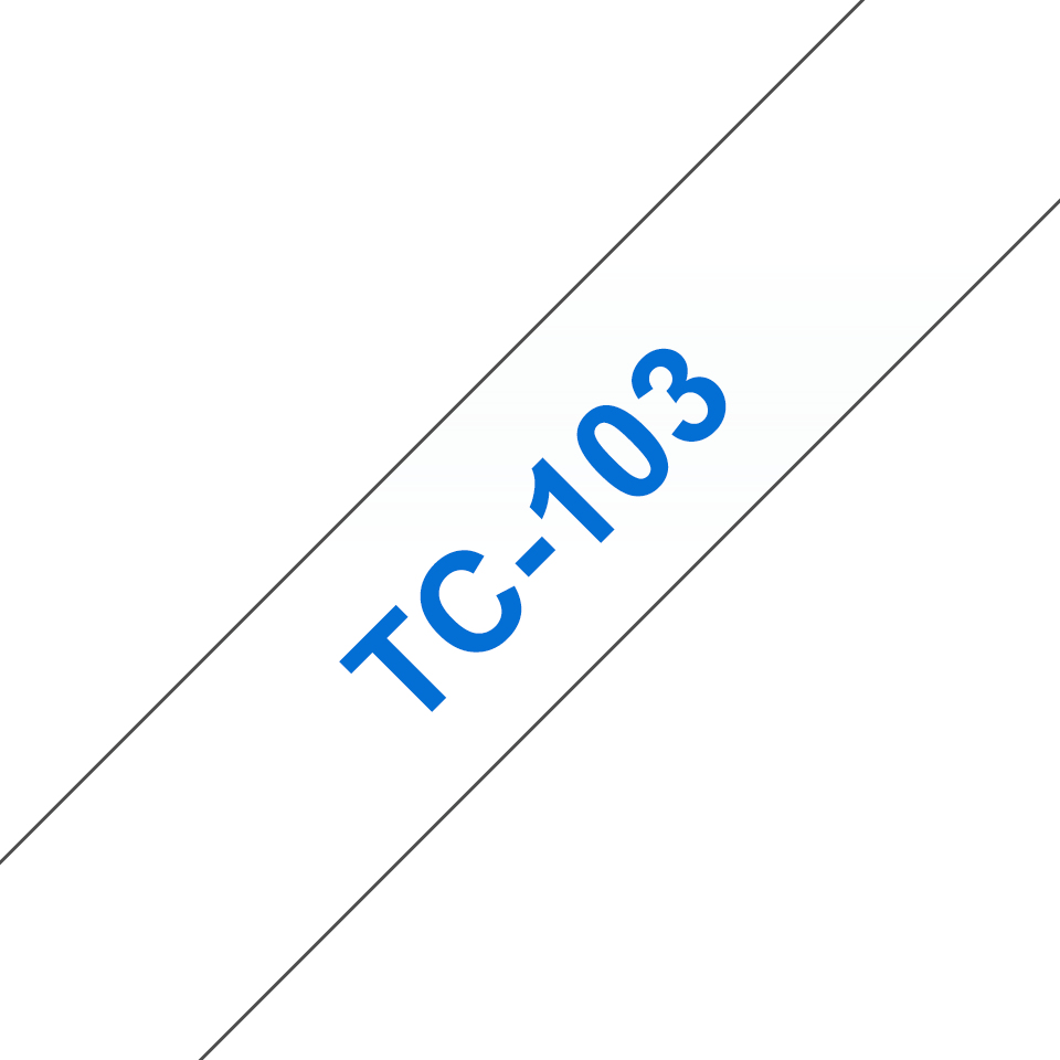 Tape 12mm Lami Blue On Clear (tc103)
