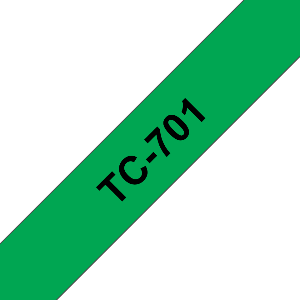 Tape 12mm Lami Black On Green (tc701)