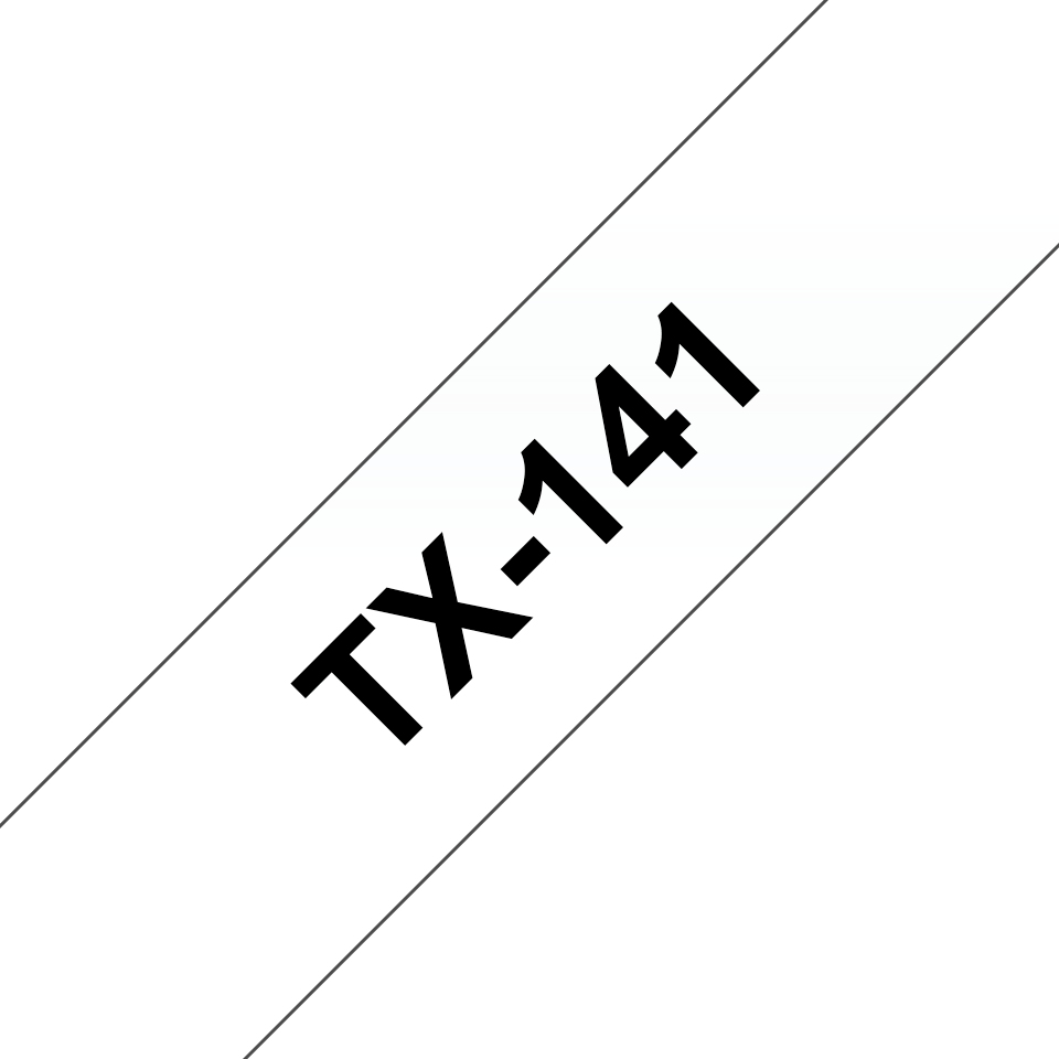 Tape 18mm Lami Black On Clear (tx141)