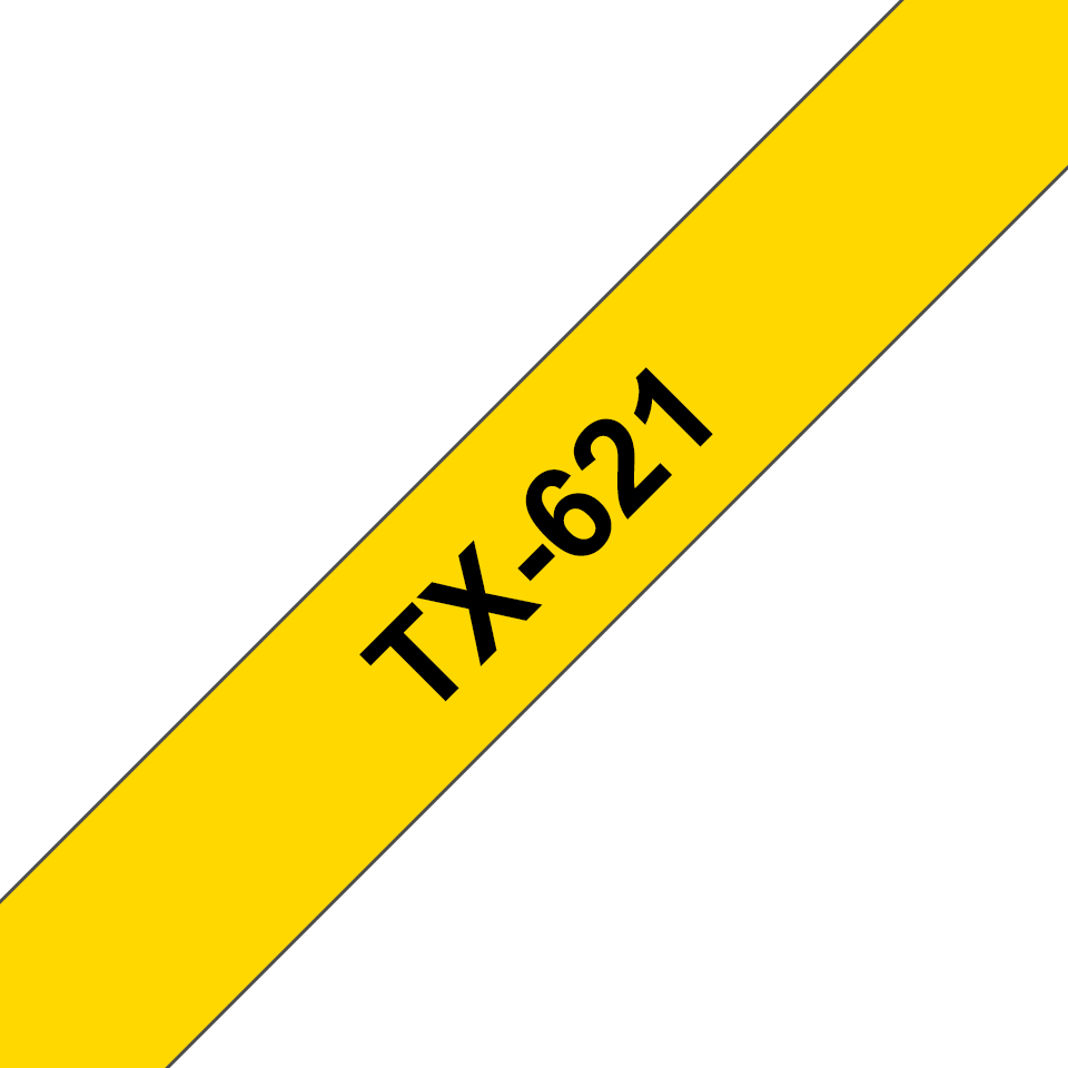 Tape 9mm Lami Black On Yellow (tx621)