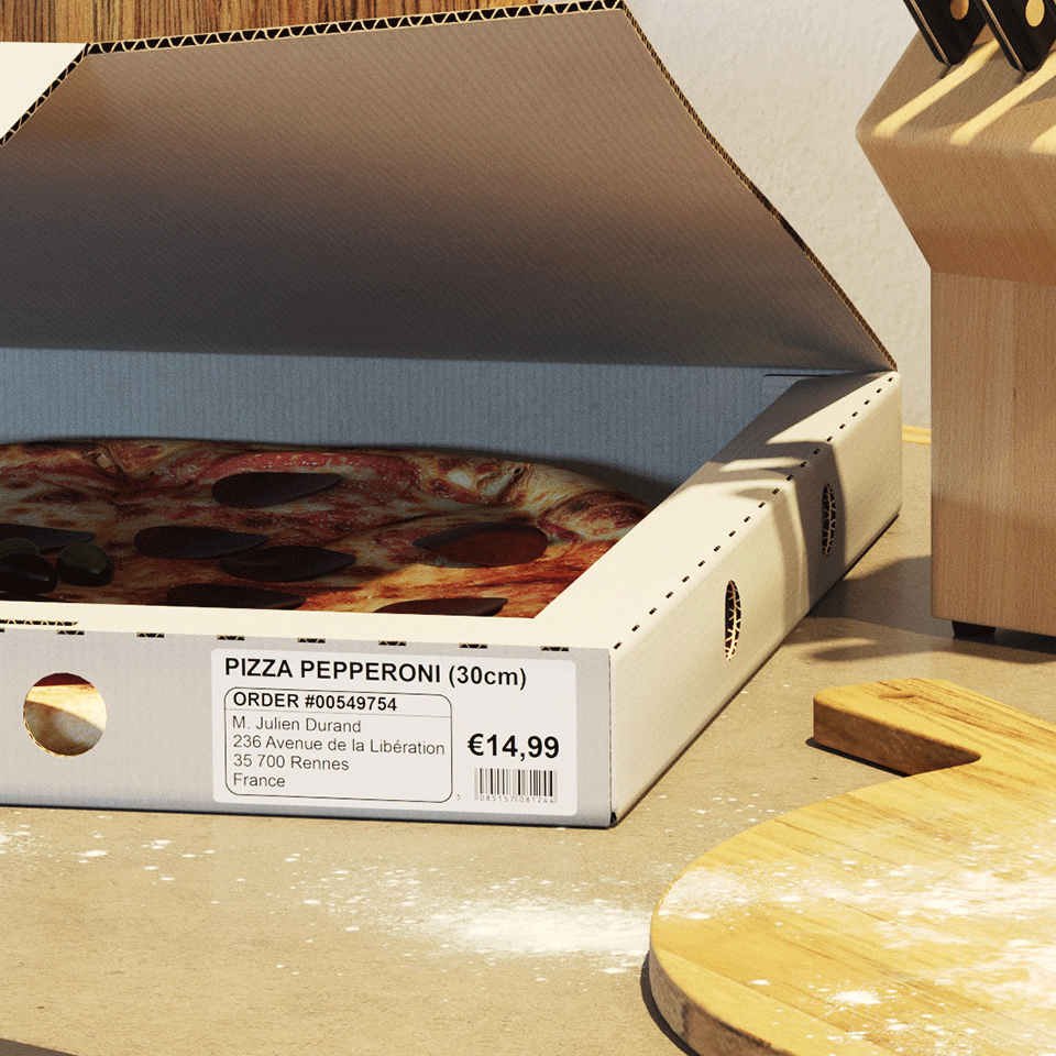 Large Address Label (38x90mm) Paper 400 Labels (dk11208)