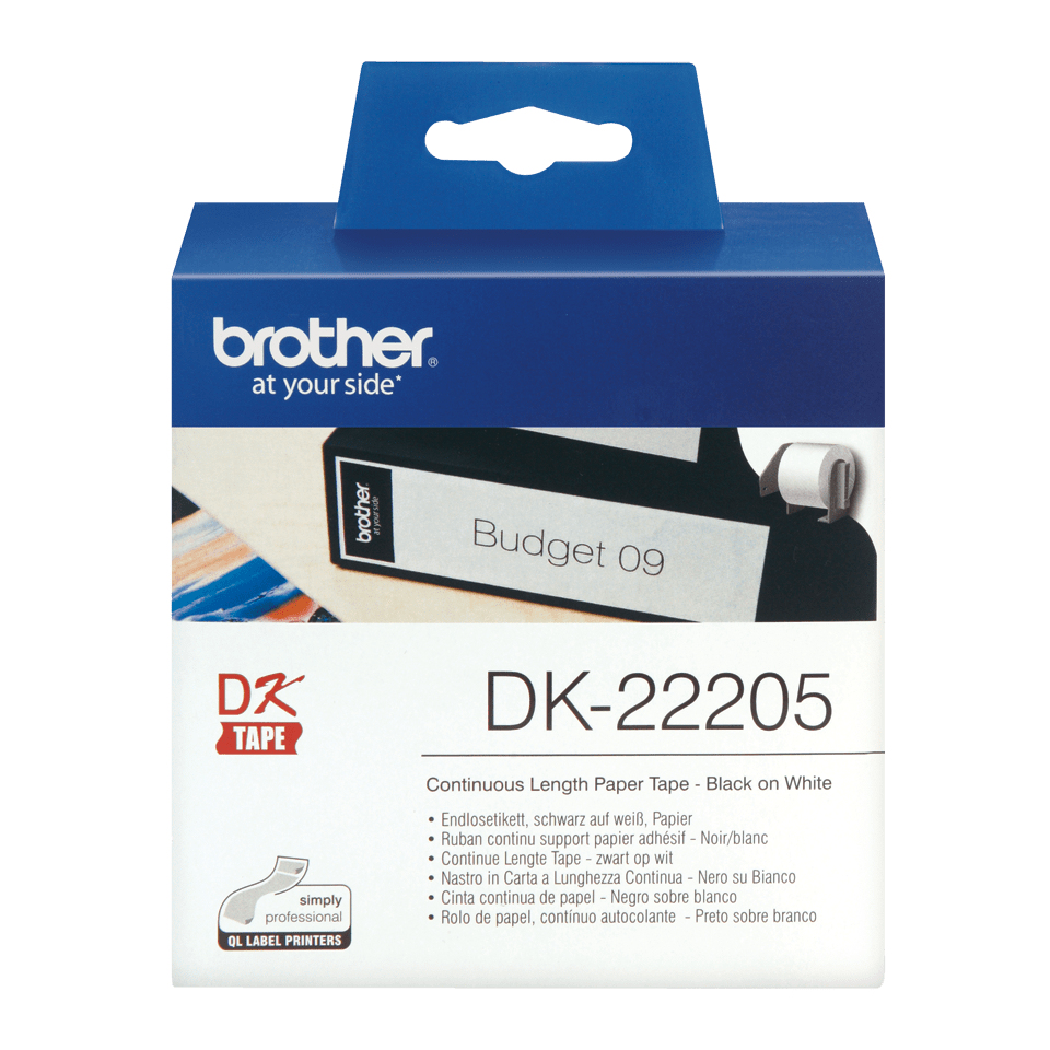 Paper 62mm White 30.48m (dk22205)