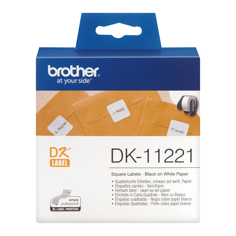 Square Paper Labels 23mm (dk11221)