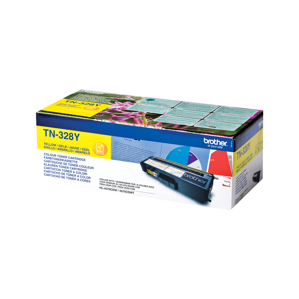 Toner Cartridge - Tn328y - 6000 Pages - Yellow