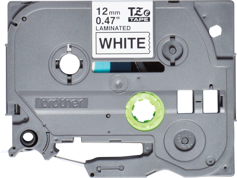 Tape 12mm Lami Black On White 4m (tze-231s)