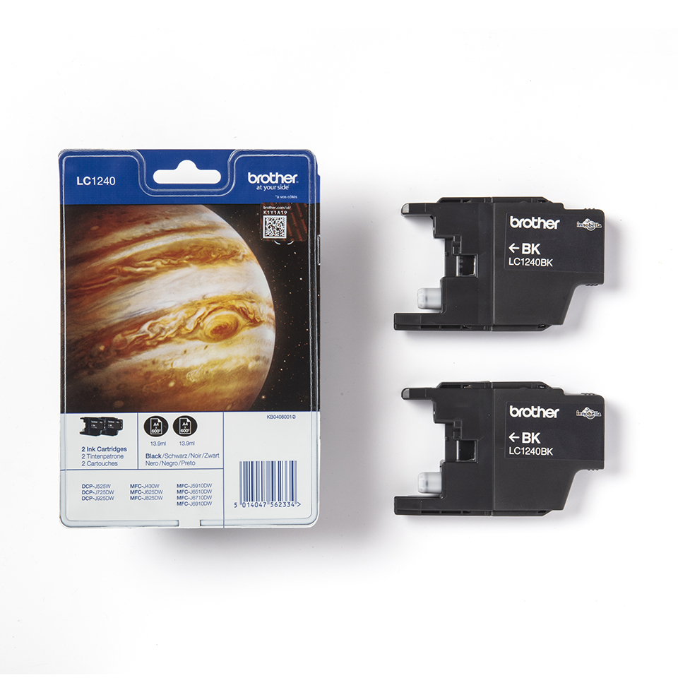 Ink Cartridge - Lc1240bk - 600 Pages - Black - Twin Pack