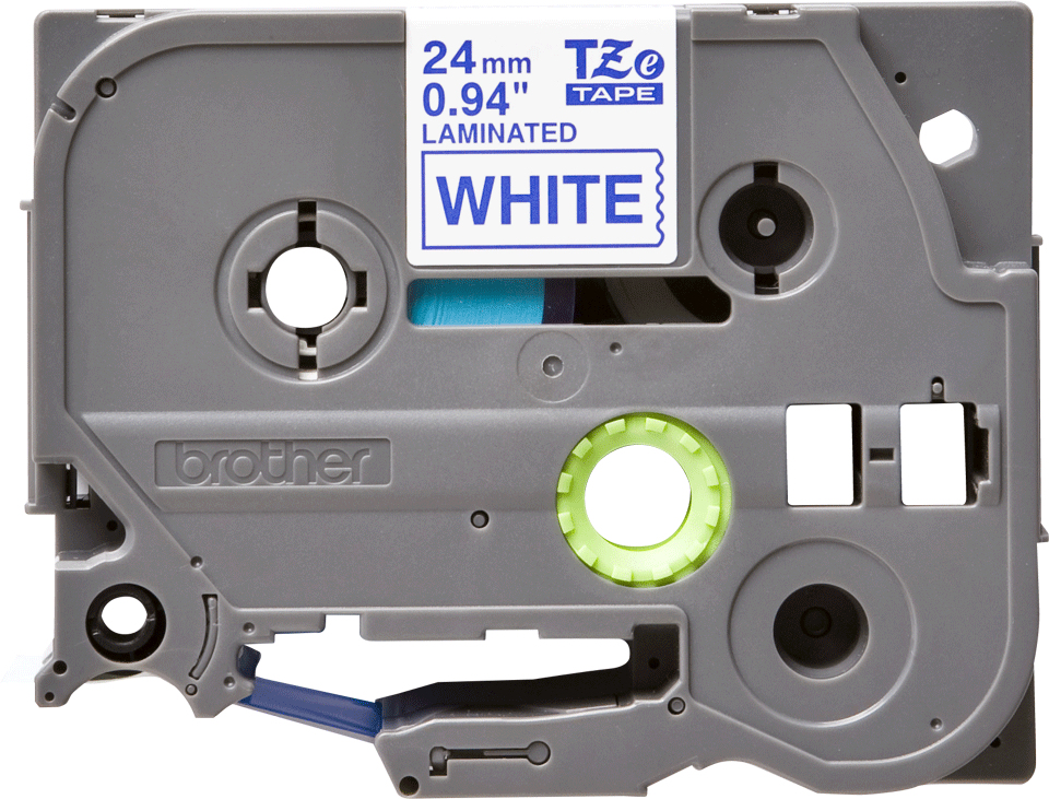 Tape 24mm Lami Blue On White (tze-253)