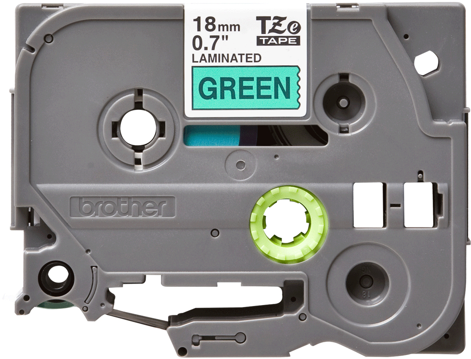 Tape 18mm Lami Black On Green (tze-741)