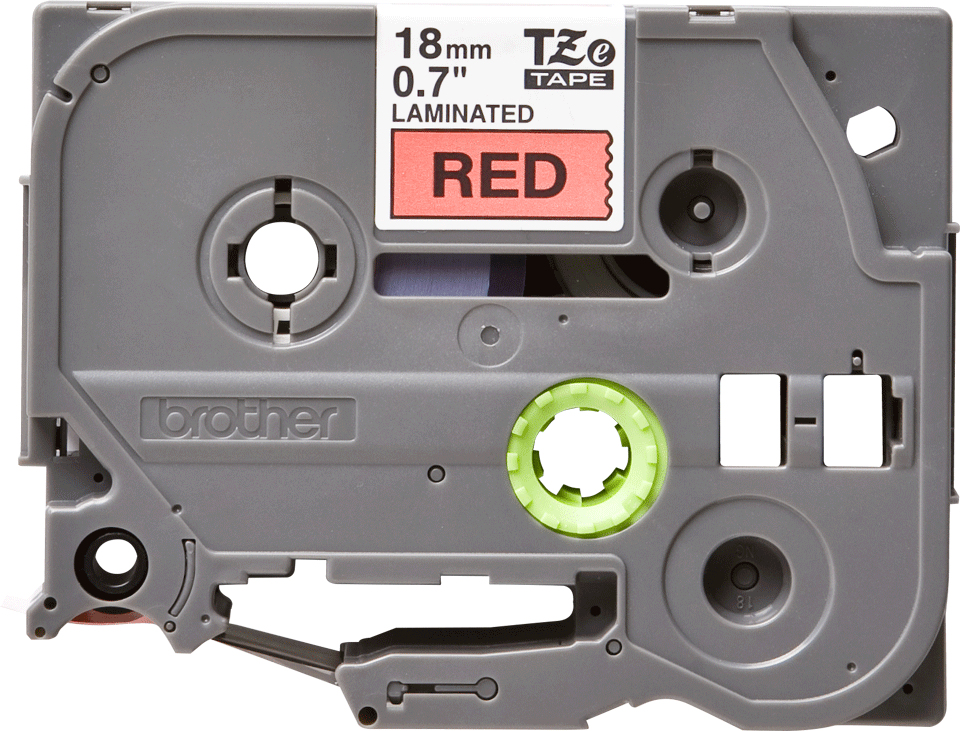 Tape 18mm Lami Black On Red (tze-441)