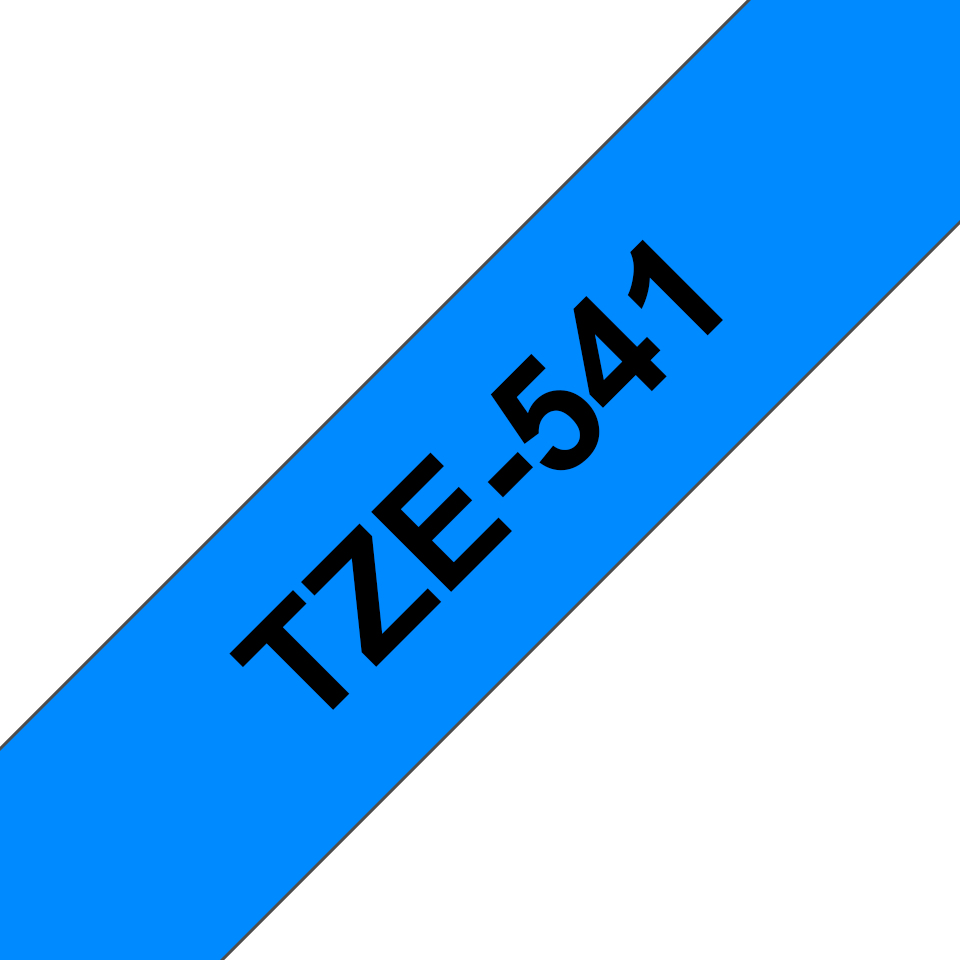 Tape 18mm Lami Black On Blue (tze-541)