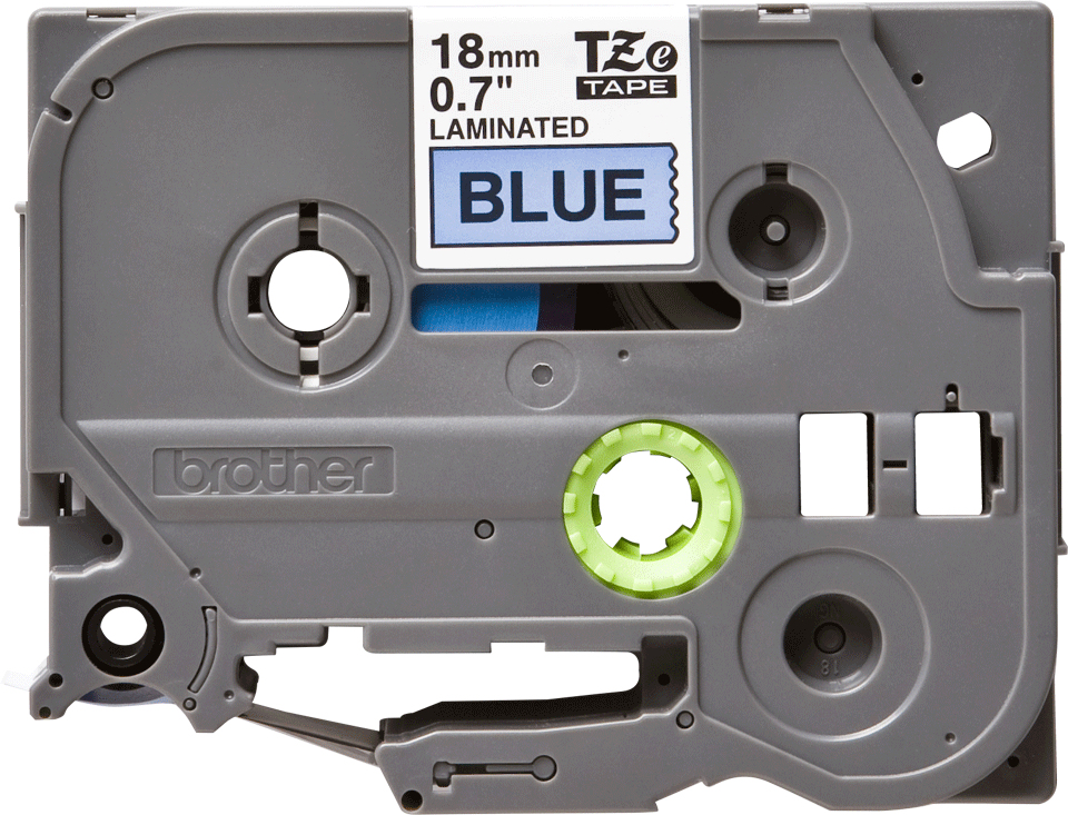 Tape 18mm Lami Black On Blue (tze-541)