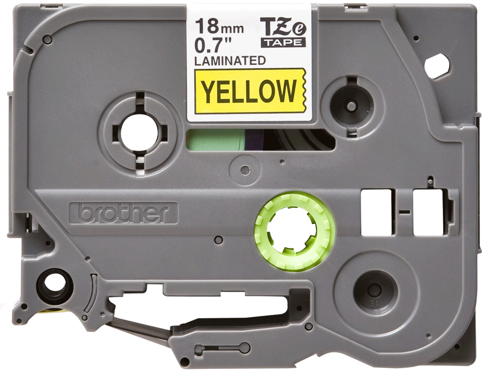 Tape 18mm Lami Black On Yellow (tze-641)