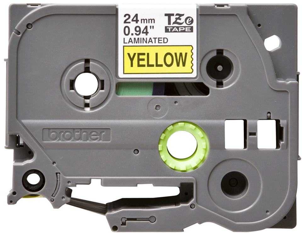 Tape 24mm Lami Black On Yellow (tze-651)