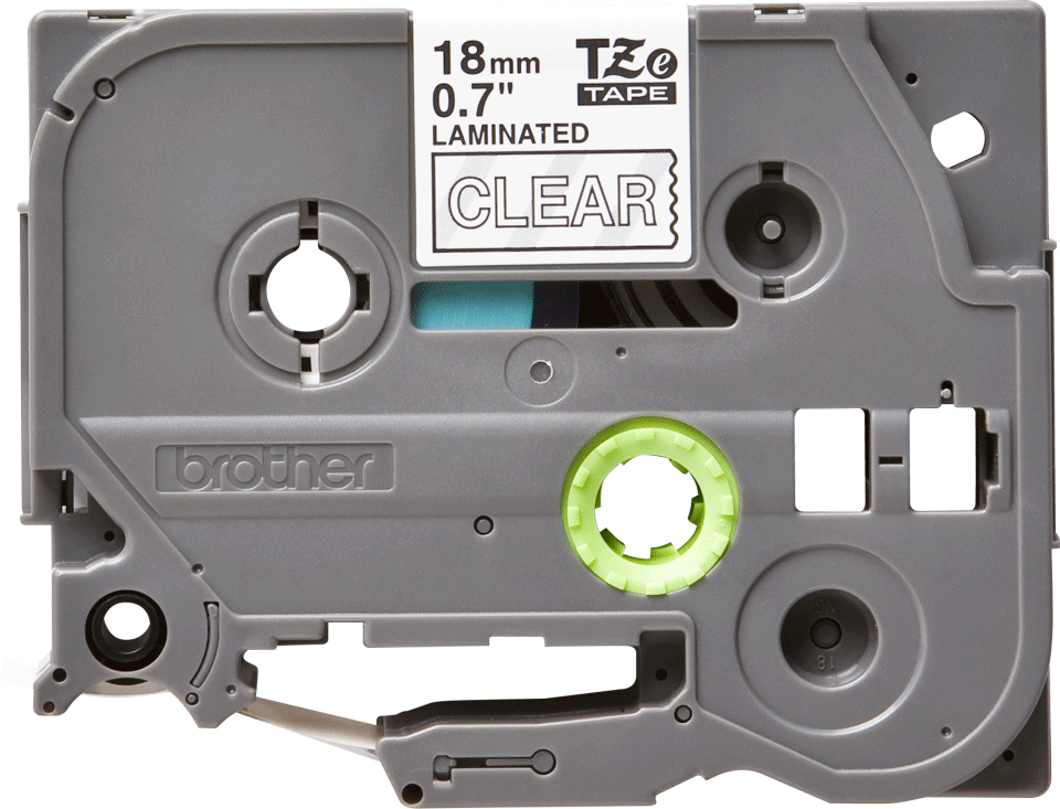 Tape 18mm Lami White On Clear (tze-145)