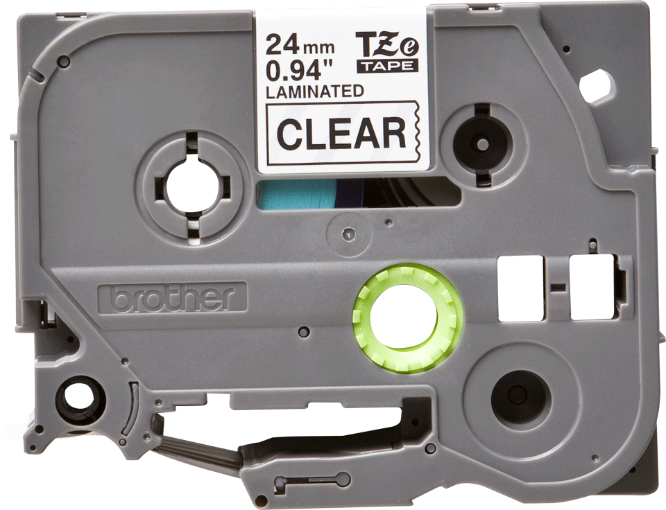Tape 24mm Lami Black On Clear (tze-151)