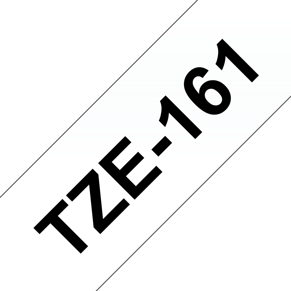 Tape 36mm Lami Black On Clear (tze-161)