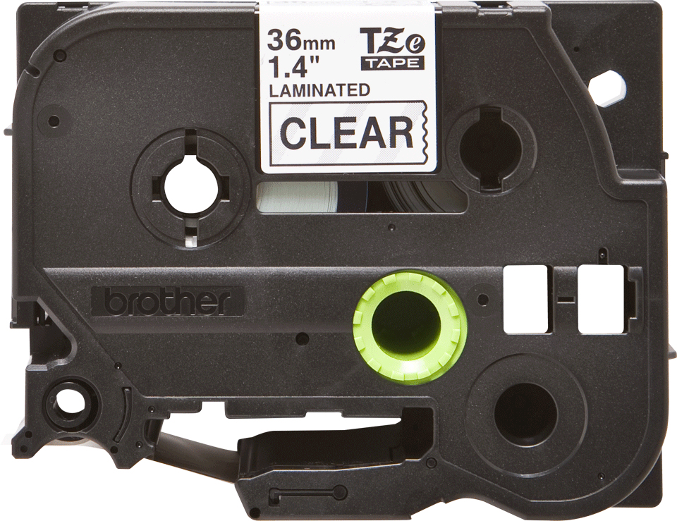 Tape 36mm Lami Black On Clear (tze-161)