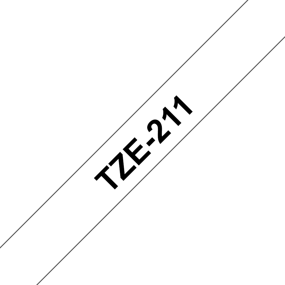 Tape 6mm Lami Black On White (tze-211)