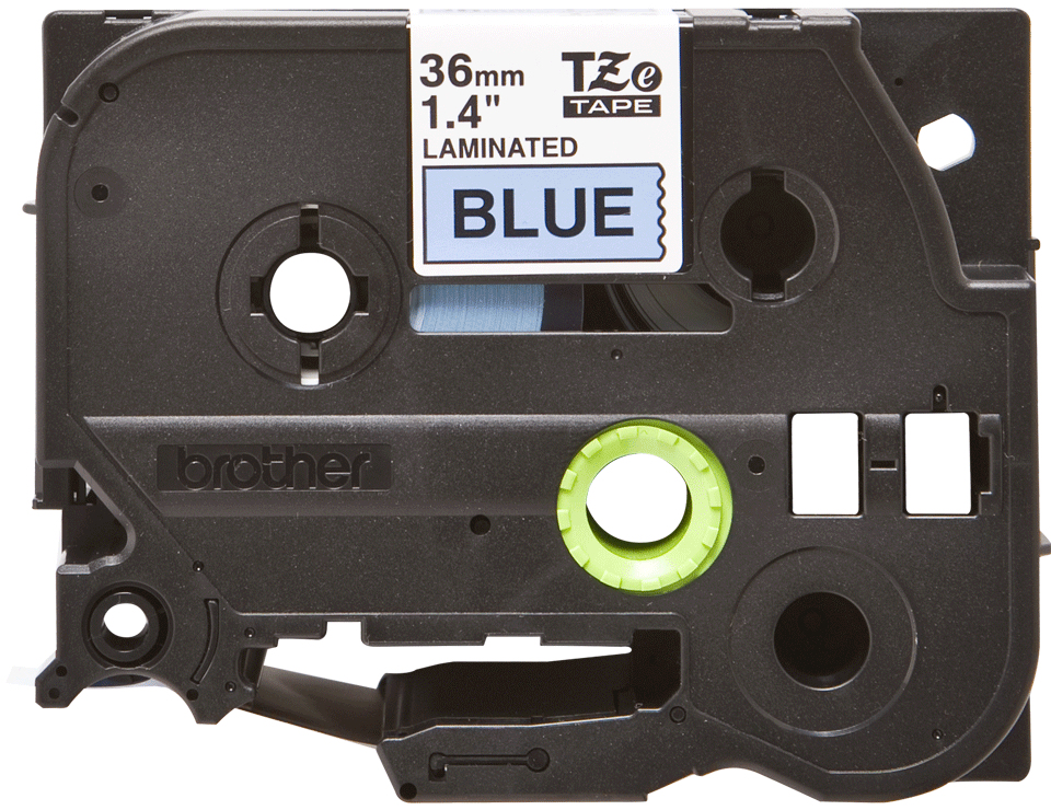 Tape 36mm Lami Black On Blue (tze-561)