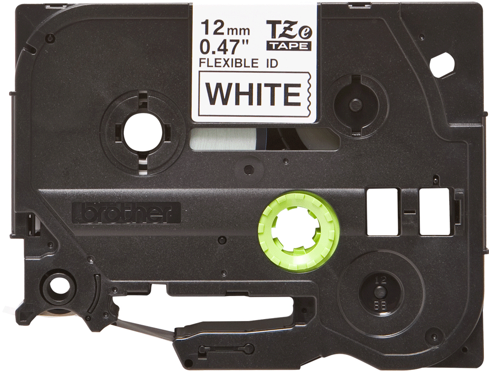 Flexible Tape 12mm Black On White (tze-fx231)