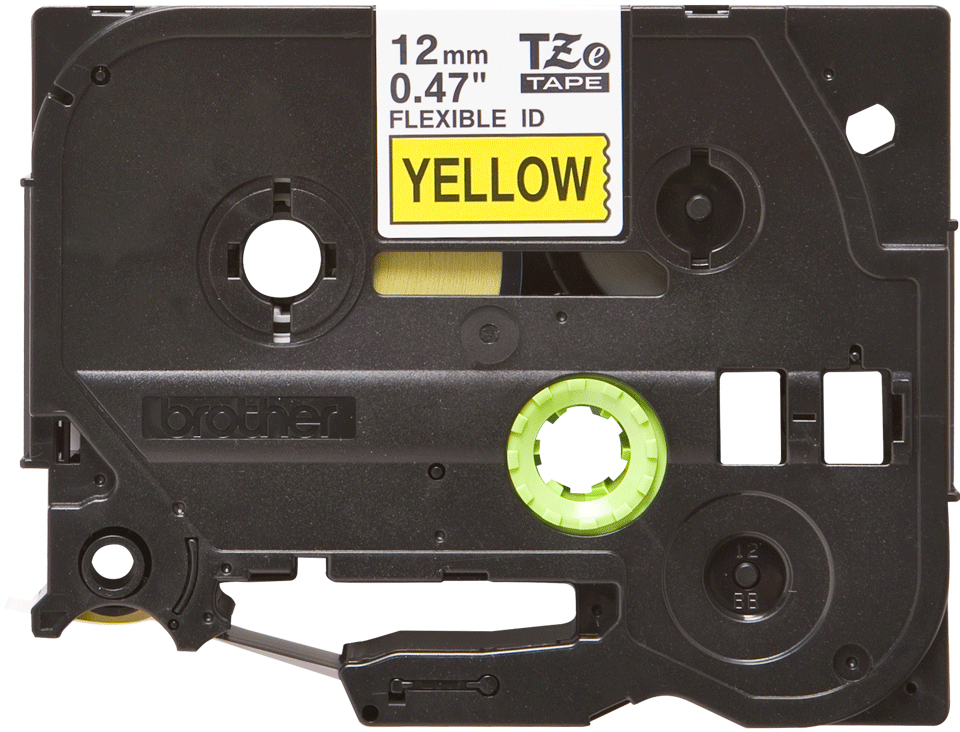 Flexible Tape 12mm Black On Yellow (tze-fx631)