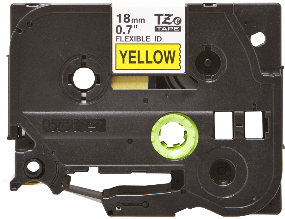 Flexible Tape 18mm Black On Yellow (tze-fx641)