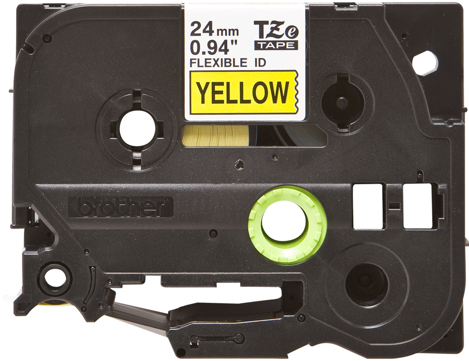 Flexible Tape 24mm Black On Yellow (tze-fx651)