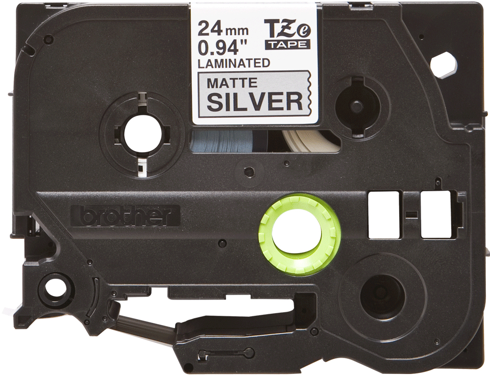 Tape 24mm Mat Metalic Black On Silver