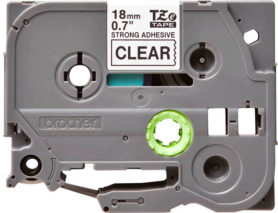 Tape Tz Series 18mm Black On Clear Industrial (tze-s141)