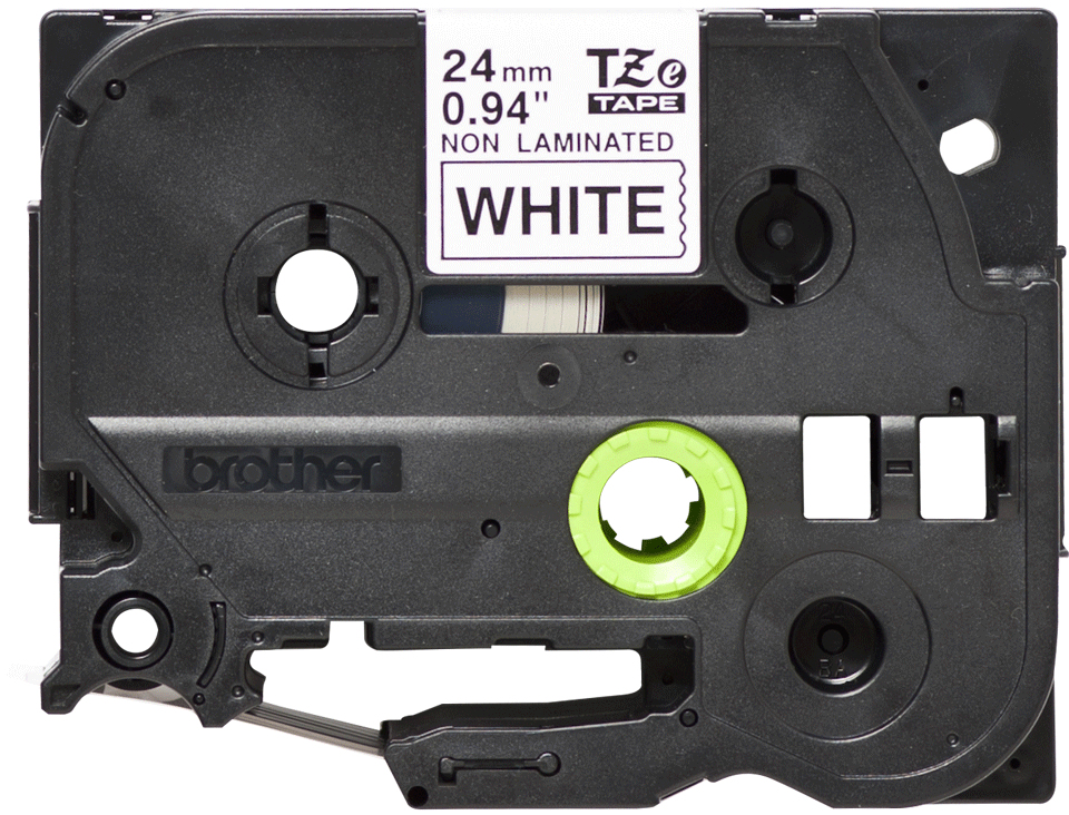 Tape 24mm Non Lami Black On White (tze-n251)