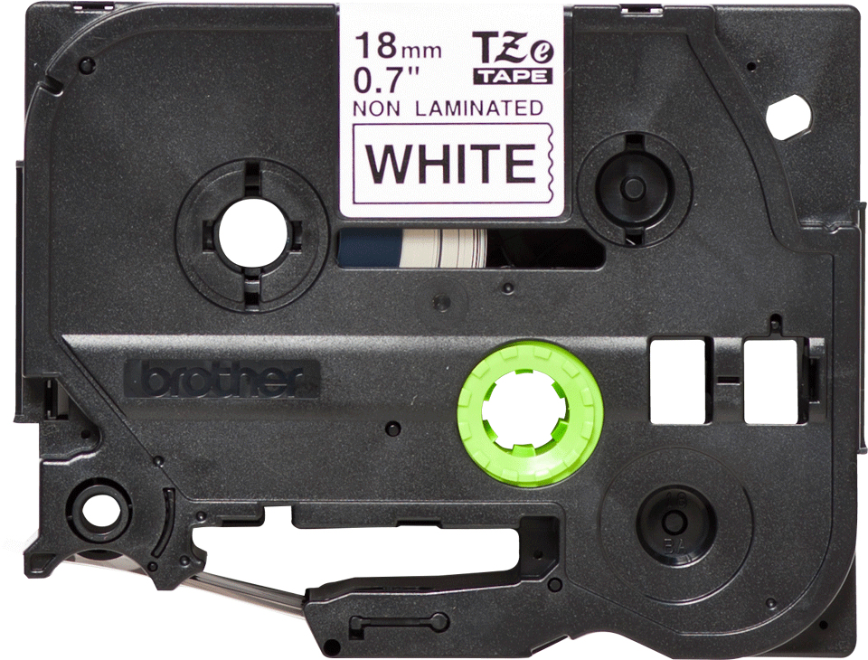Tape 18mm Non Lami Black On White (tze-n241)