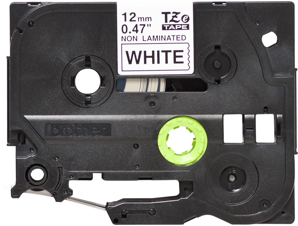 Tape 12mm Non Lami Black On White (tze-n231)