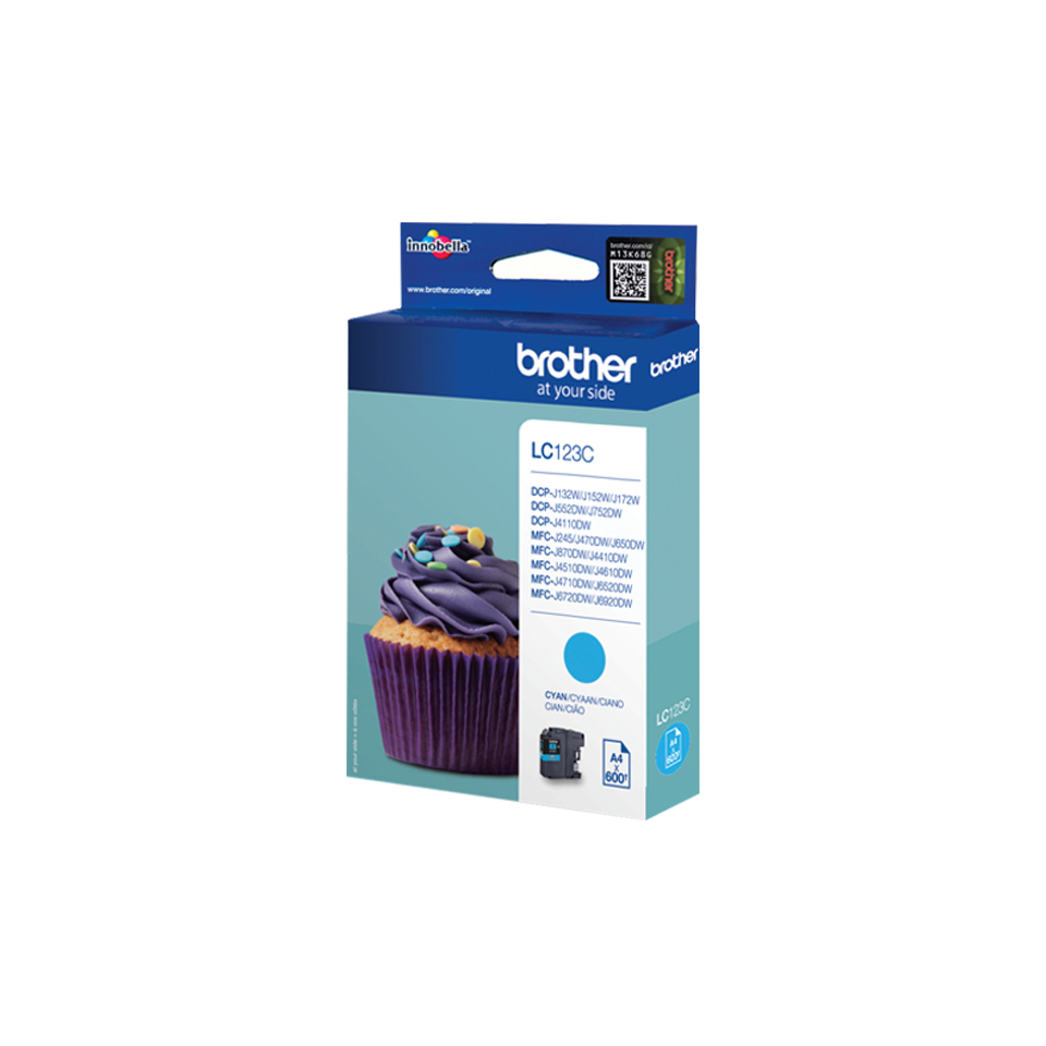 Ink Cartridge - Lc123c - 600 Pages - Cyan
