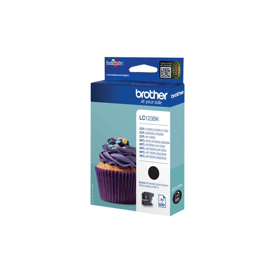 Ink Cartridge - Lc123bk - 600 Pages - Black