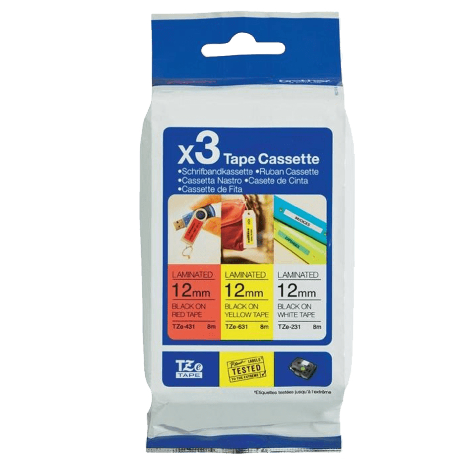 Tze-31m3 12mm 8m 3-pack With Tze-231/431/631