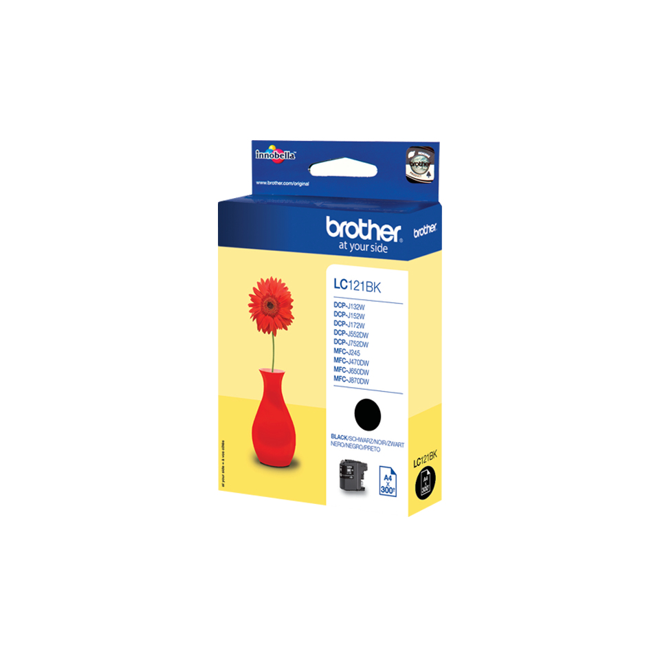 Ink Cartridge - Lc121bk - 300 Pages - Black