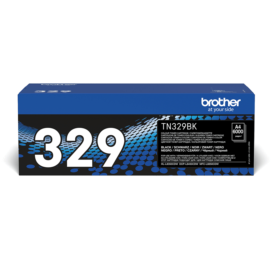 Toner Cartridge - Tn329bk - High Capacity - 6000 Pages - Black