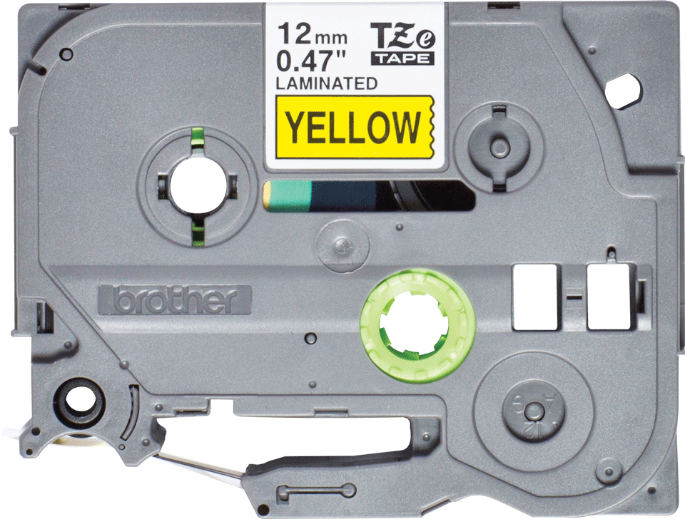 Tape 12mm Lami Black On Yellow 4m (tze-631s)