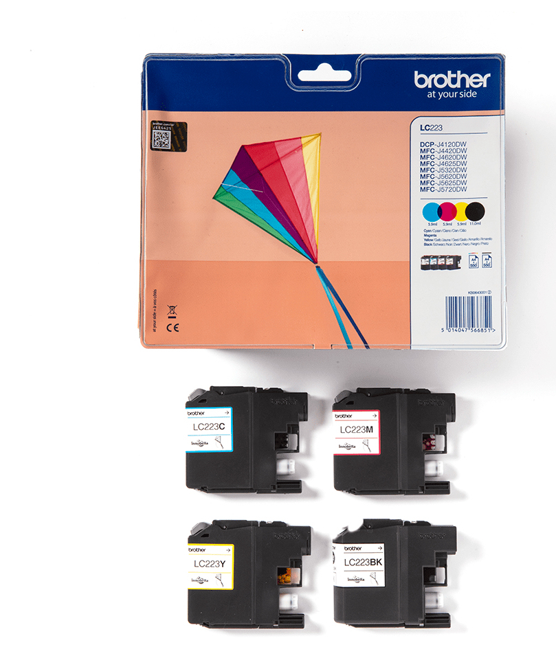 Ink Cartridge - Lc223 - Multipack - 550 Pages - Black / Cyan / Magenta / Yellow