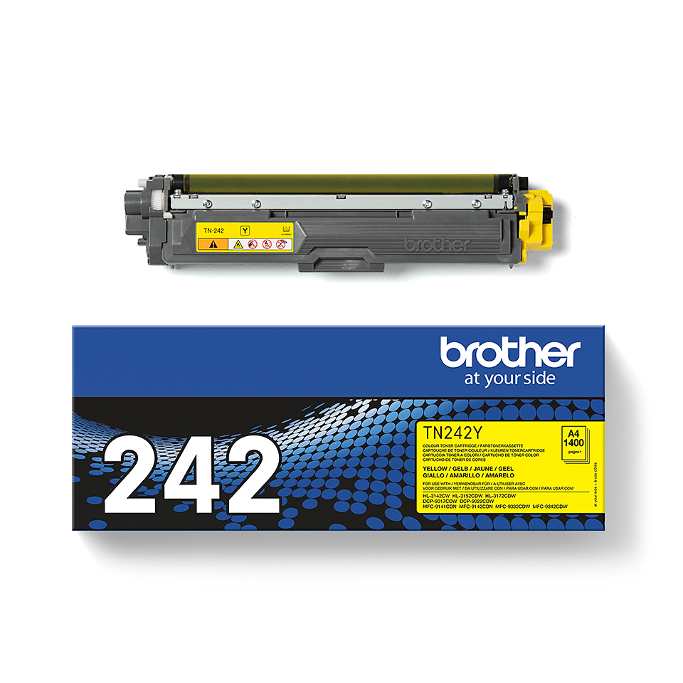 Toner Cartridge - Tn242y - 1400 Pages - Yellow