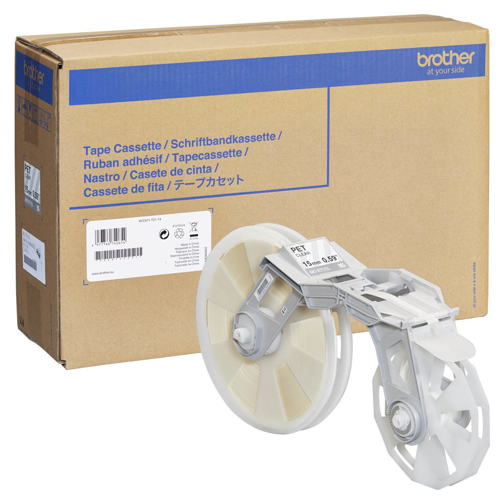 Clear Base Tape 15mm For Brother Tape Creator (mcet1cl)