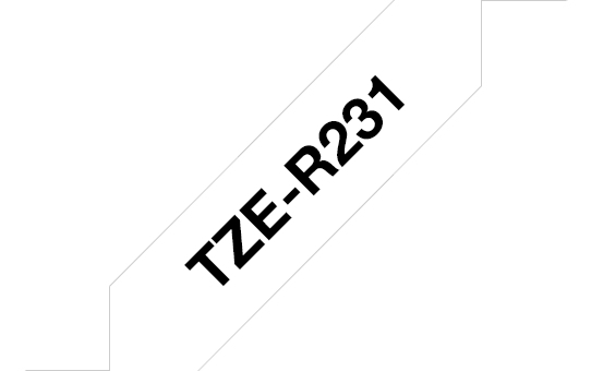 Tape Tze-r231 12mm Ribbon Black On White