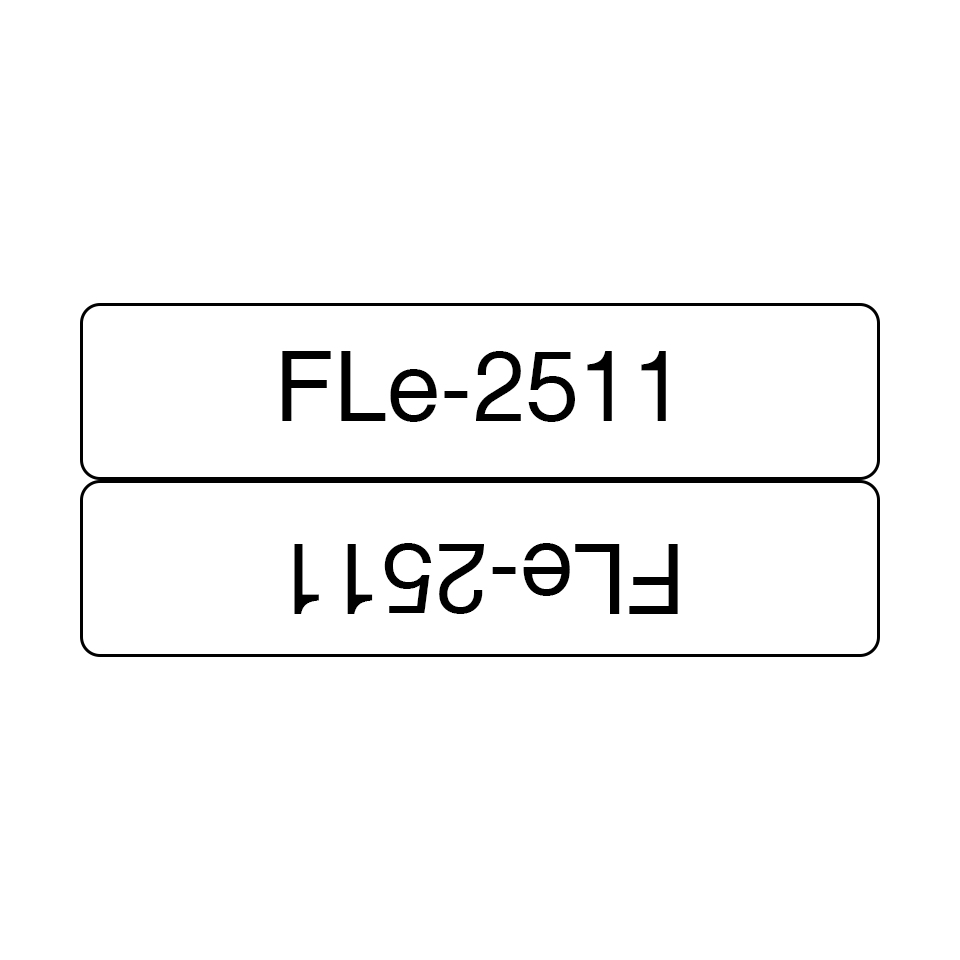 Flag Tape Black On White 21x45mm