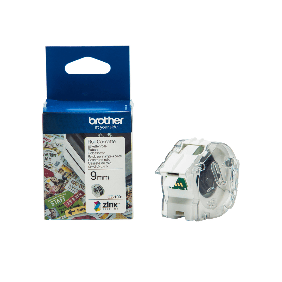 Label Roll Cz-1001 Full Colour 5m Continuous 9mm Wide