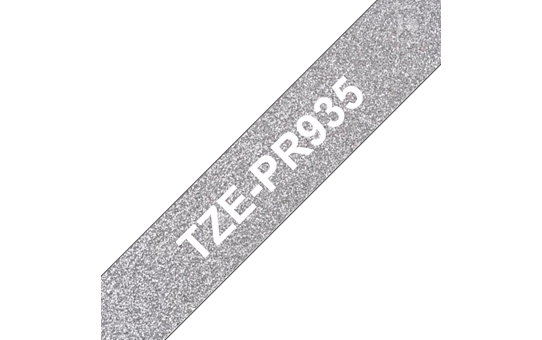 Tape Tze-pr935 12mm Ribbon Silver-white