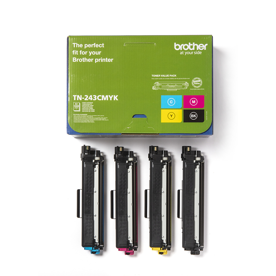 Toner Cartridge - Tn243cmyk - Value Pack - 1000 Pages - Cyan / Magenta / Yellow / Black