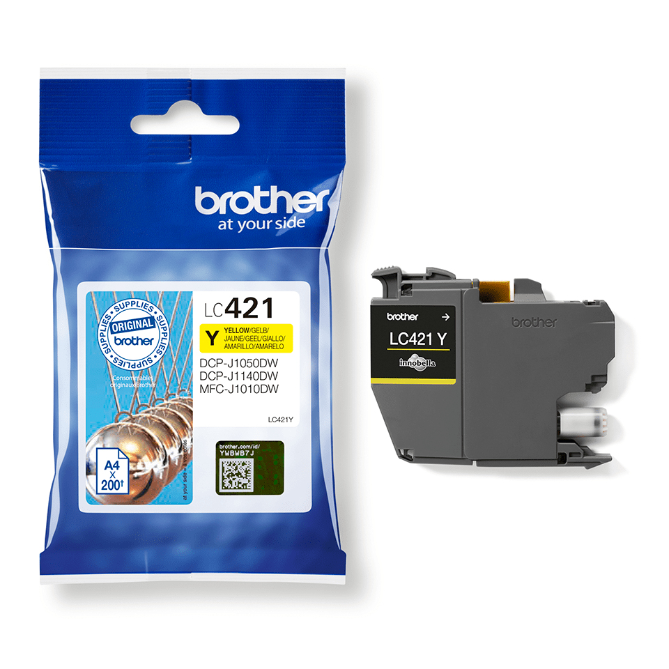 Ink Cartridge - Lc-421y - 200 Pages - Yellow