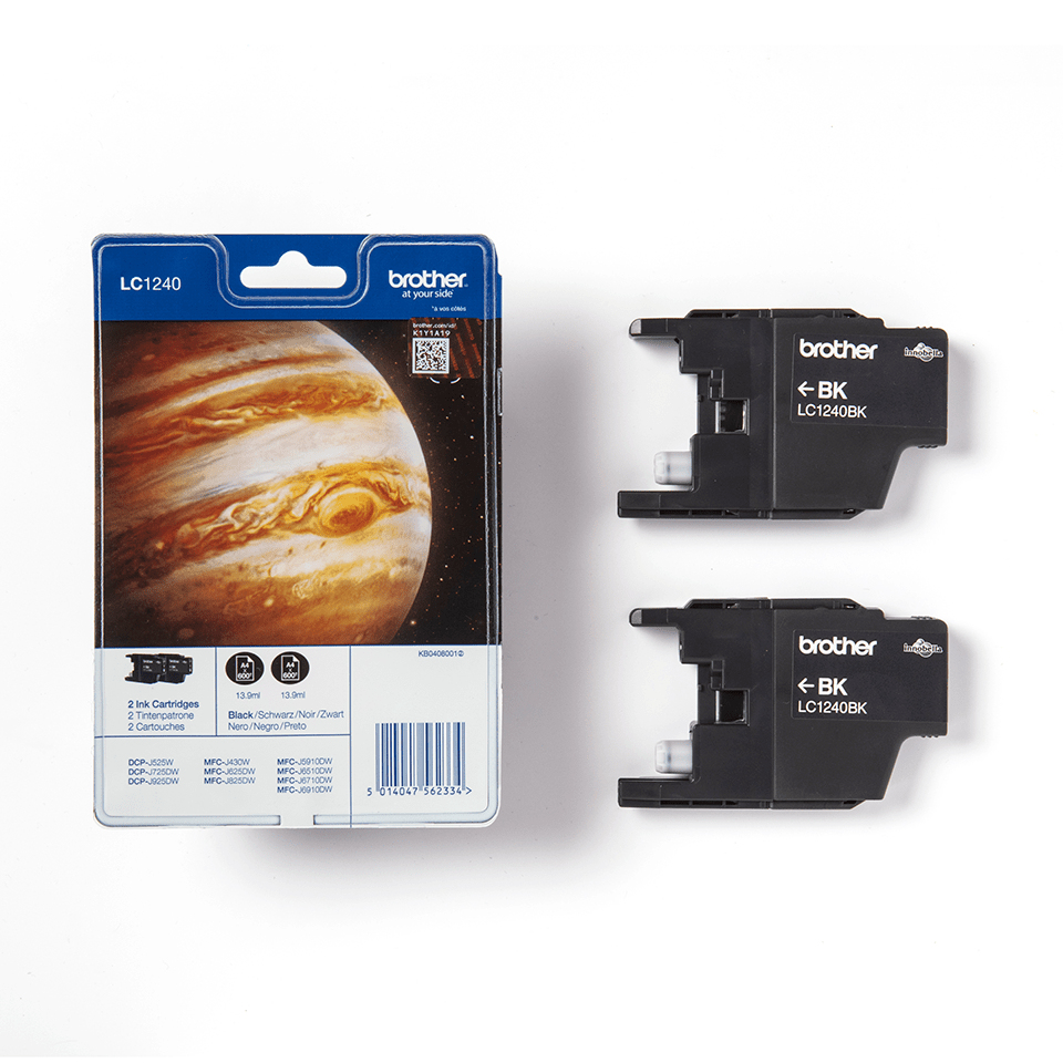 Ink Cartridge - Lc1240bk - 600 Pages - Black - Twin Pack (lc1240bkbp2)